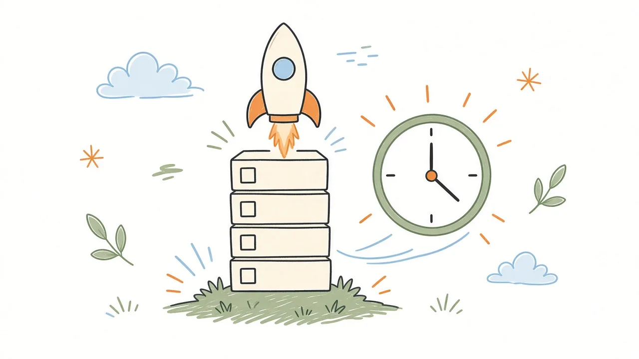 rocket/checklist/launch pad metaphor sketchnote, no text
